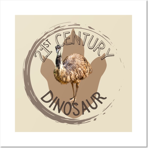 21st Century Dinosaur Emu Wall Art by WildScience